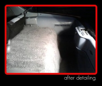 rear carpet after cleaning